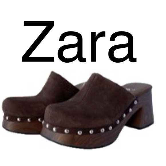 Zara Shoes - Zara clogs, sizes‎ 39/8(1), 40/9(1), 41/10(1) Brown,newcom label